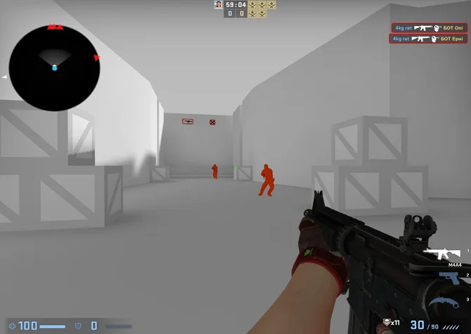 Превью карты Training - Blank для тренировки пиков в CS2