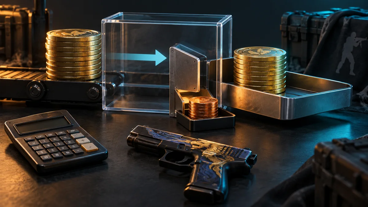 Sale proceeds split into a fee stack and a remaining net payout.